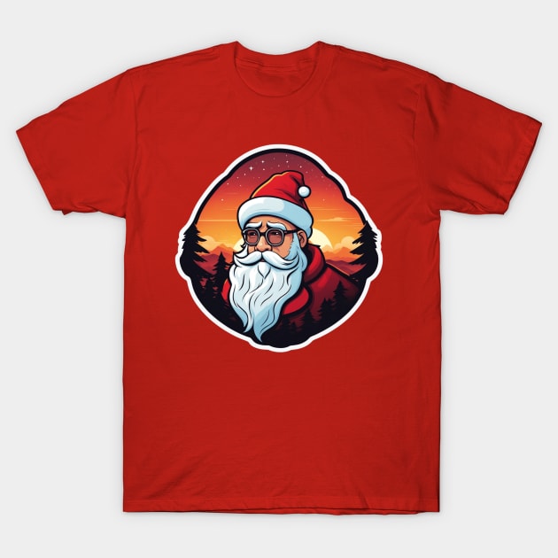 sunset papa noel 2024 T-Shirt by abdellahyousra